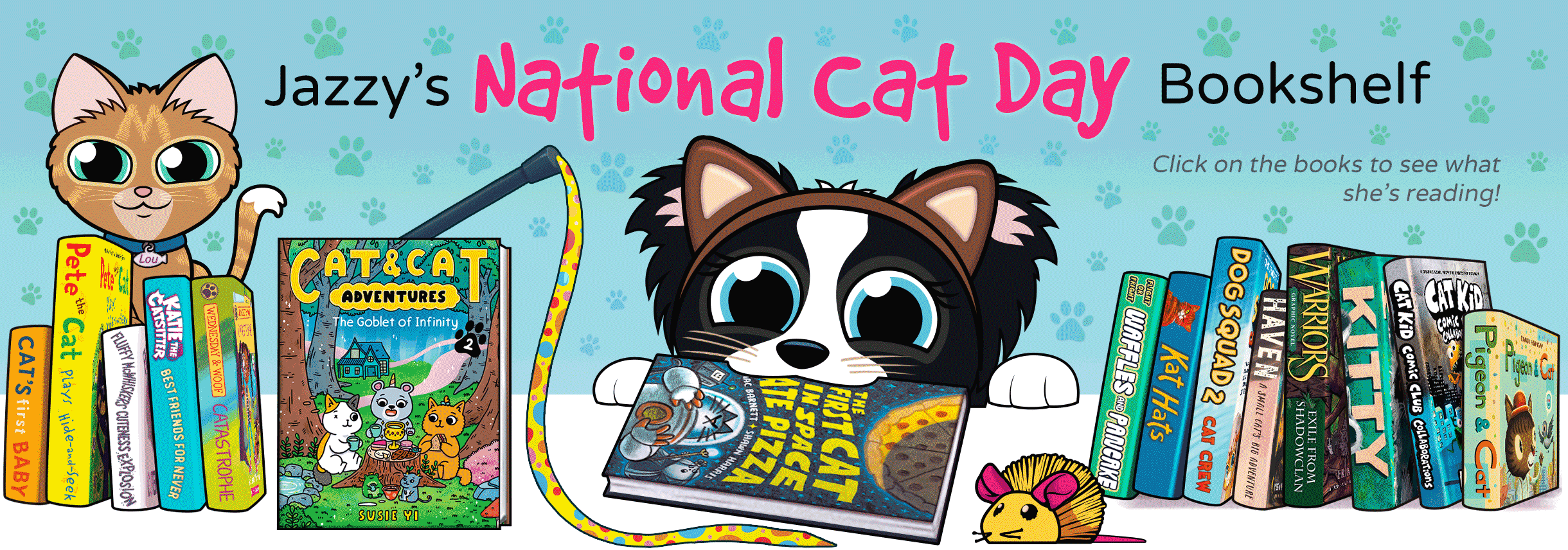 Jazzy's 2022 National Cat Day Bookshelf Bookelicious