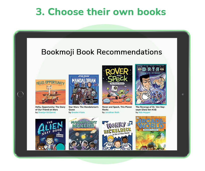 3- Choose their Own books